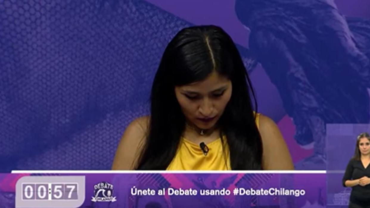 Nadia Macías y un error que nadie entendió. (Captura X/@Juan_OrtizMX)