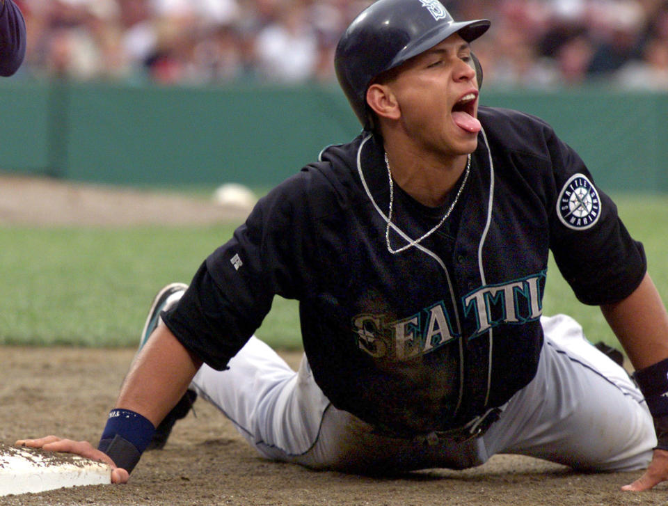 Alex Rodriguez played his first seven Major League Baseball seasons in Seattle. (Reuters)