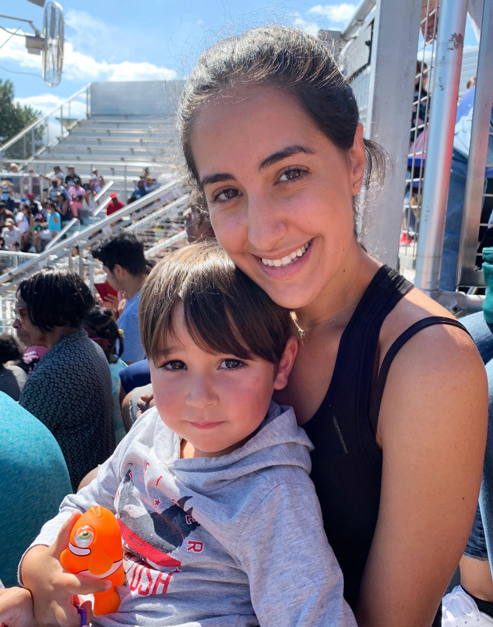 Morin Golan with her nephew Bradley. (Morin Golan)