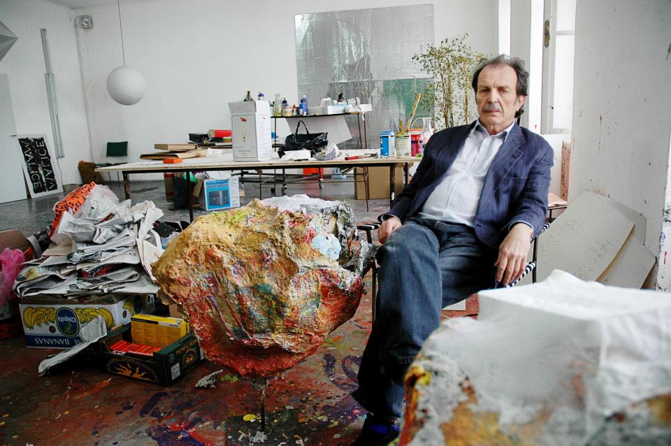 The artist in his Vienna studio.