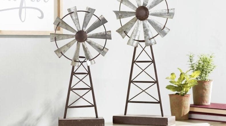 These windmills make a stunning decorative accent.