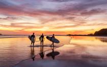 <p>If you'd like to combine your beach time with some surfing, some ziplining, and maybe a visit to a sloth sanctuary, then consider Costa Rica.</p> <p>Round-trip flights from New York City to San Jose in April are <a rel="nofollow noopener" href="https://www.kayak.com/flights/NYC-SJO/2017-04-21/2017-04-26/" target="_blank" data-ylk="slk:about $330;elm:context_link;itc:0;sec:content-canvas" class="link ">about $330</a>. Seven-day vacations at Witch's Rock Surf Camp (one of many great surf camps in Costa Rica) <a rel="nofollow noopener" href="http://info.witchsrocksurfcamp.com/" target="_blank" data-ylk="slk:start at $930;elm:context_link;itc:0;sec:content-canvas" class="link ">start at $930</a>. A two-hour tour at the sloth sanctuary <a rel="nofollow noopener" href="http://www.slothsanctuary.com/sloth-tours/buttercup-tour/" target="_blank" data-ylk="slk:is $30;elm:context_link;itc:0;sec:content-canvas" class="link ">is $30</a>; a four-hour <a rel="nofollow noopener" href="http://www.slothsanctuary.com/sloth-tours/insiders-tour/" target="_blank" data-ylk="slk:“Insider's Tour” is $150;elm:context_link;itc:0;sec:content-canvas" class="link ">“Insider's Tour” is $150</a>. <a rel="nofollow noopener" href="http://www.slothsanctuary.com/contact-us/" target="_blank" data-ylk="slk:Here's how to get to it;elm:context_link;itc:0;sec:content-canvas" class="link ">Here's how to get to it</a>.</p>