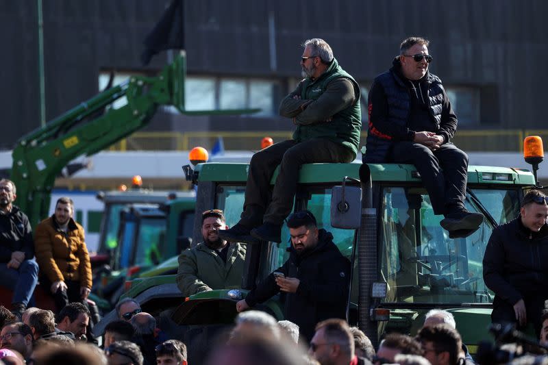 Farmers protest in Thessaloniki