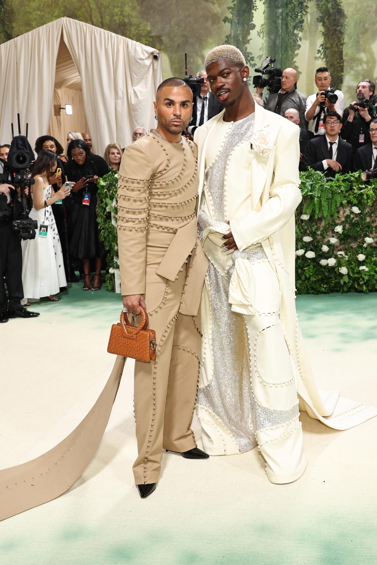 Raul Lopez and Lil Nas X attend the 2024 Met Gala.