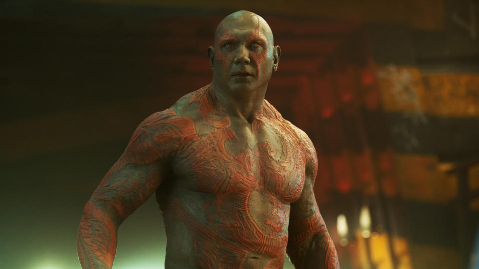 Dave Bautista as Drax the Destroyer in Guardians of the Galaxy