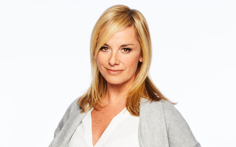 Tamzin Outhwaite is back in EastEnders after 16 years away from the soap - Credit: BBC