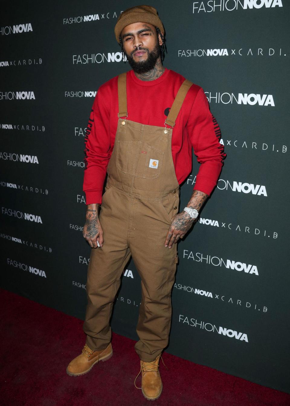 Dave East attends Fashion Nova x Cardi B Collaboration Launch Event