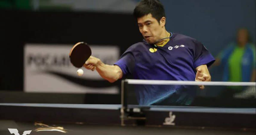 莊智淵在今（10）日男單32強因傷退賽，引發球迷擔憂。（圖／翻攝自World Table Tennis）