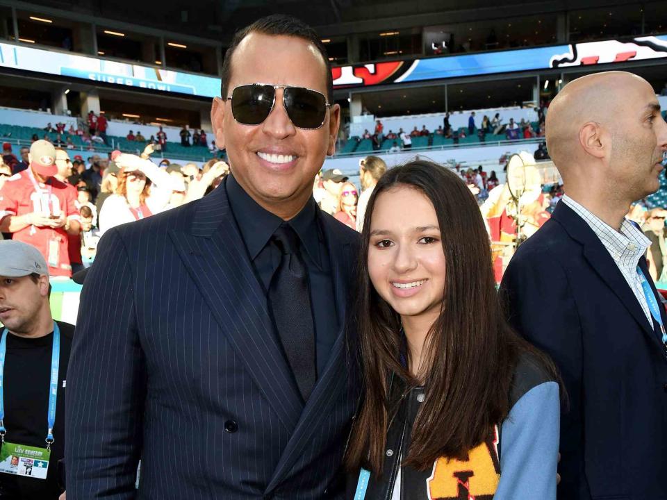 Kevin Mazur/WireImage Alex Rodriguez and daughter Natasha.