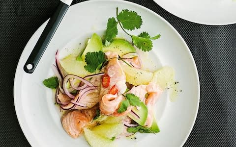 salmon avocado ceviche - Credit: Haarala Hamilton