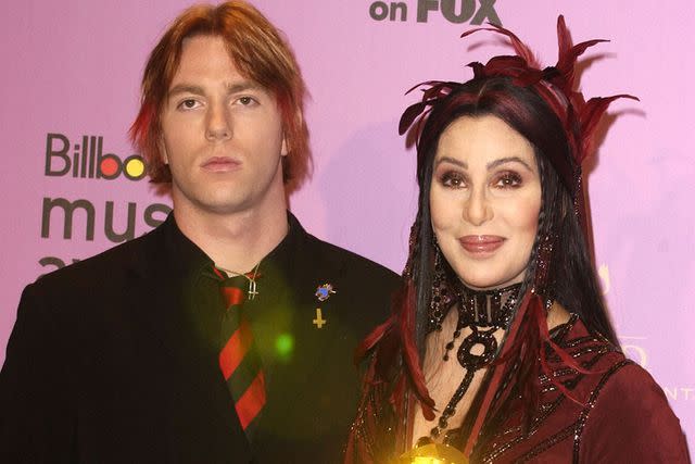 <p>SGranitz/WireImage</p> Elijah Blue Allman and Cher at the 2002 Billboard Music Awards