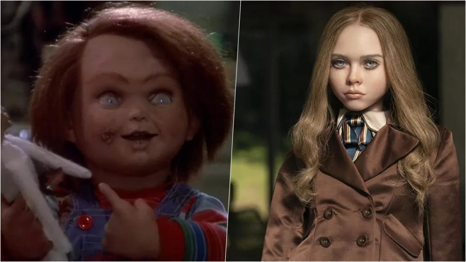Quem é mais perigoso: Chucky ou M3GAN? (Imagem: Reprodução/Blumhouse Productions e MGM)