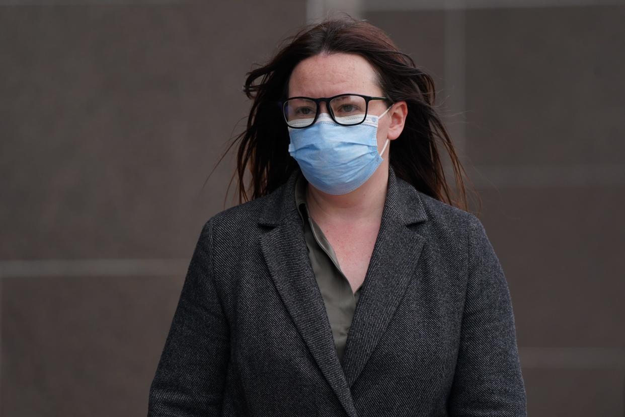 Natalie McGarry arriving at Glasgow Sheriff Court (PA) (PA Archive)