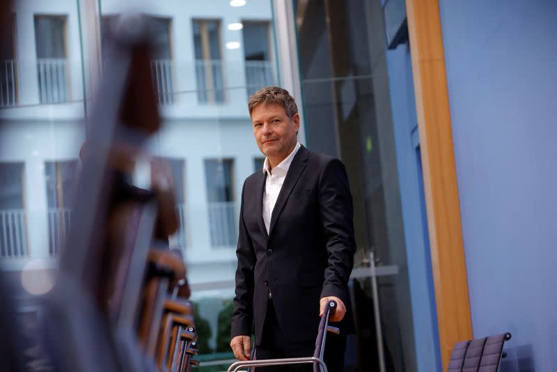 German Economy and Climate Protection Minister Habeck attends a news conference, in Berlin