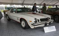 <p>Ah, the late 1970s. The 1977 Camaro Z28 put out a meager 185 horsepower and 280 lb-ft of torque—from a 5.7-liter V-8. At least the Z28 came with goodies such as stiffer springs, large-diameter anti-roll bars, and unique shocks. And cool stripes. Those are key.</p>