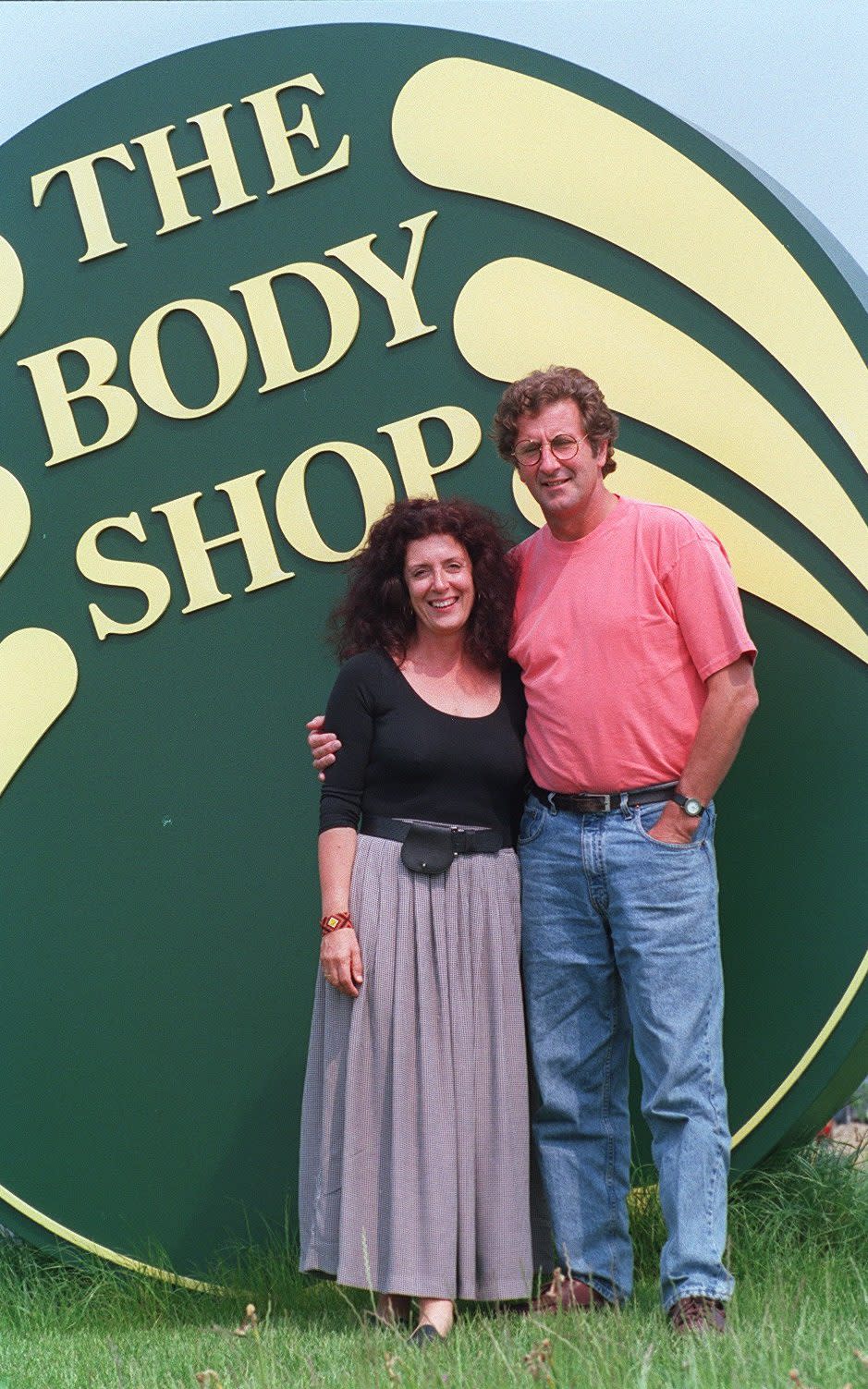 Anita Roddick and her husband Graham Roddick in May 1992