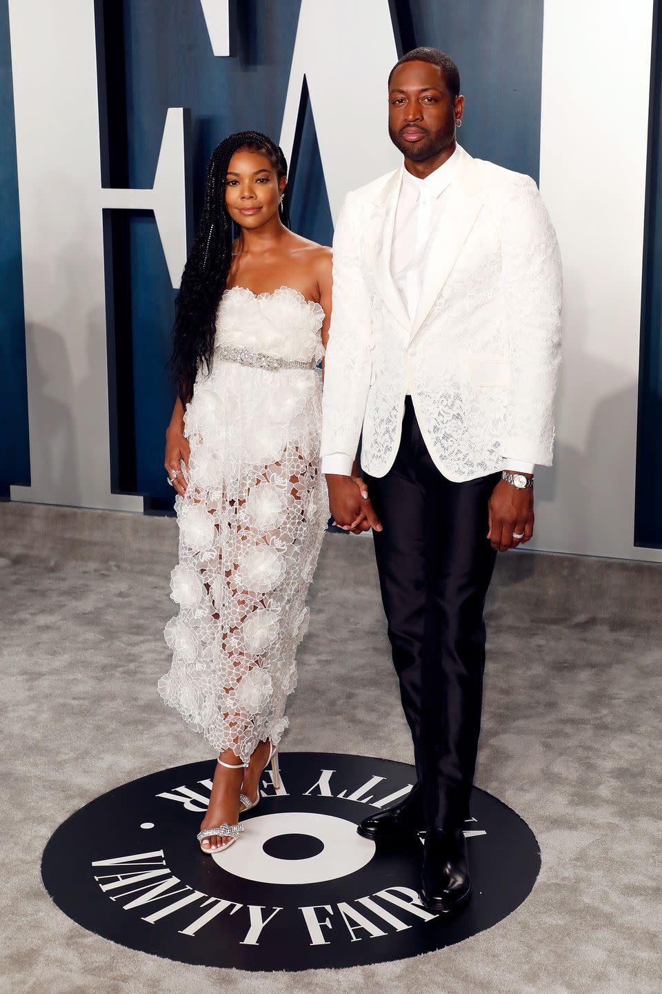 <p>Gabrielle Union and Dwayne Wade at the Vanity Fair Oscars afterparty.</p>
