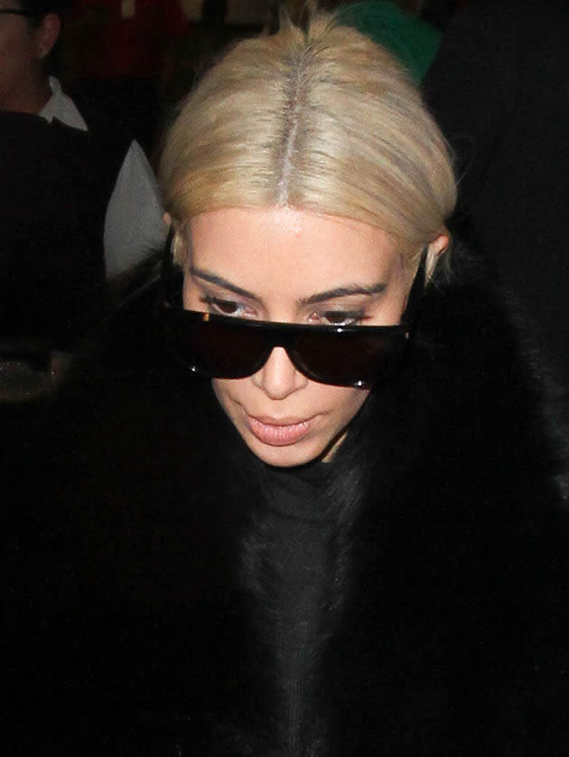 Kim Kardashian blonde hair 2015.