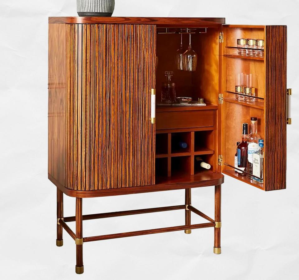 anthropologie bar cabinet