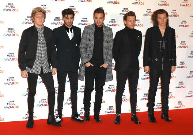 One Direction pictured together in 2014