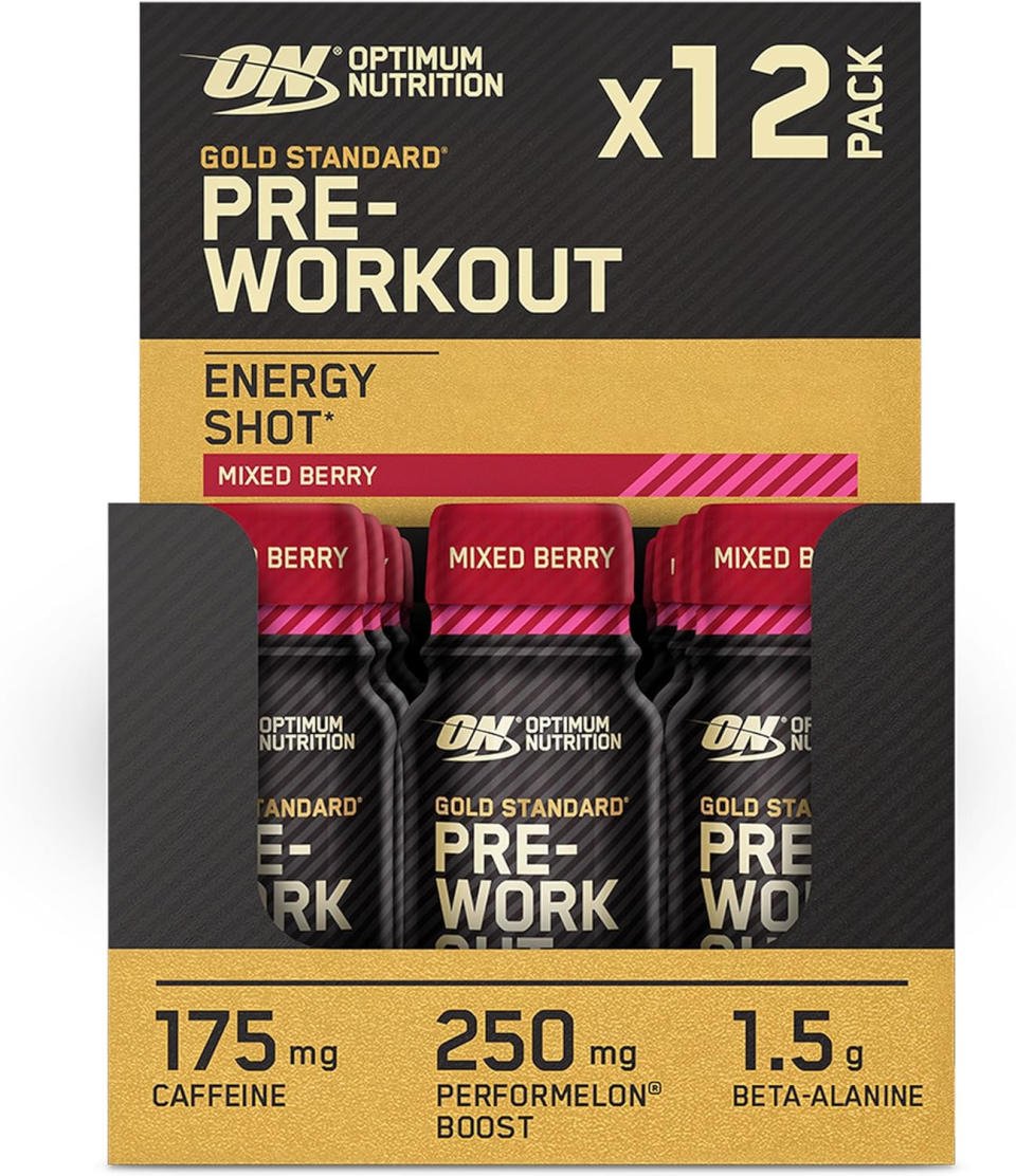 Optimum Nutrition pre-workout shots