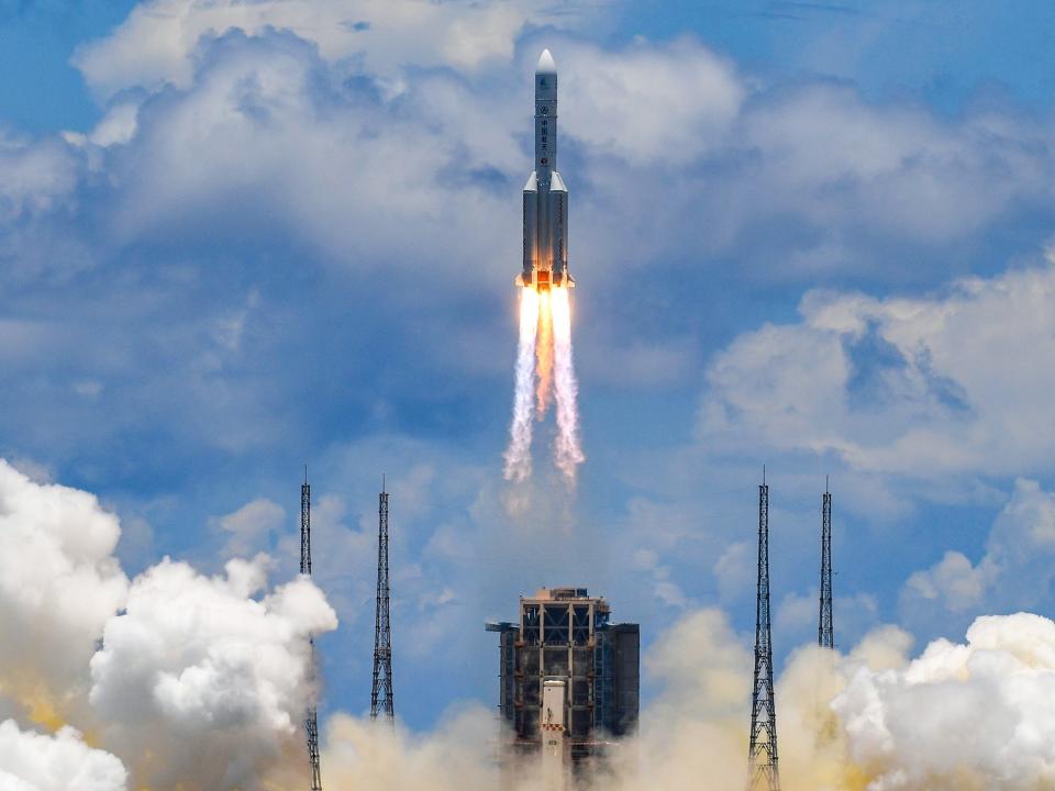 china tianwen hx 1 mars orbiter lander rover mission launch long march 5 rocket july 23 2020 GettyImages 1227744386