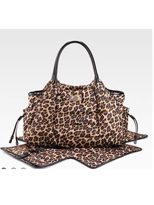 Puffer Leopard-Print Baby Bag by Kate Spade