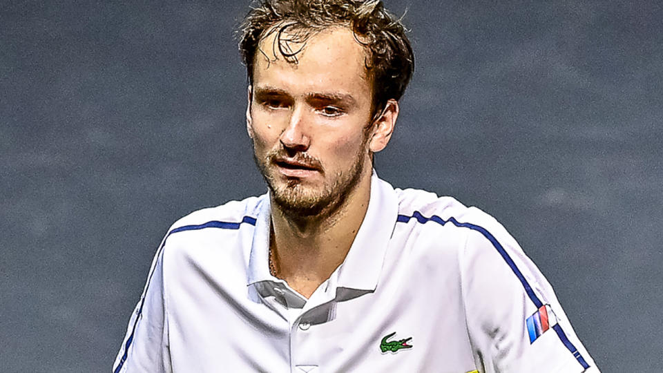 World No.2 Daniil Medvedev has withdrawn from the Monte Carlo Masters after testing positive for the coronavirus. (Photo by Jan Kok/Soccrates/Getty Images)