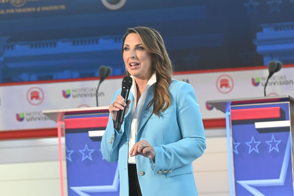  Ronna McDaniel at the Fox Business Republican Candidate Debate held at the Reagan Library on September 27, 2023. 