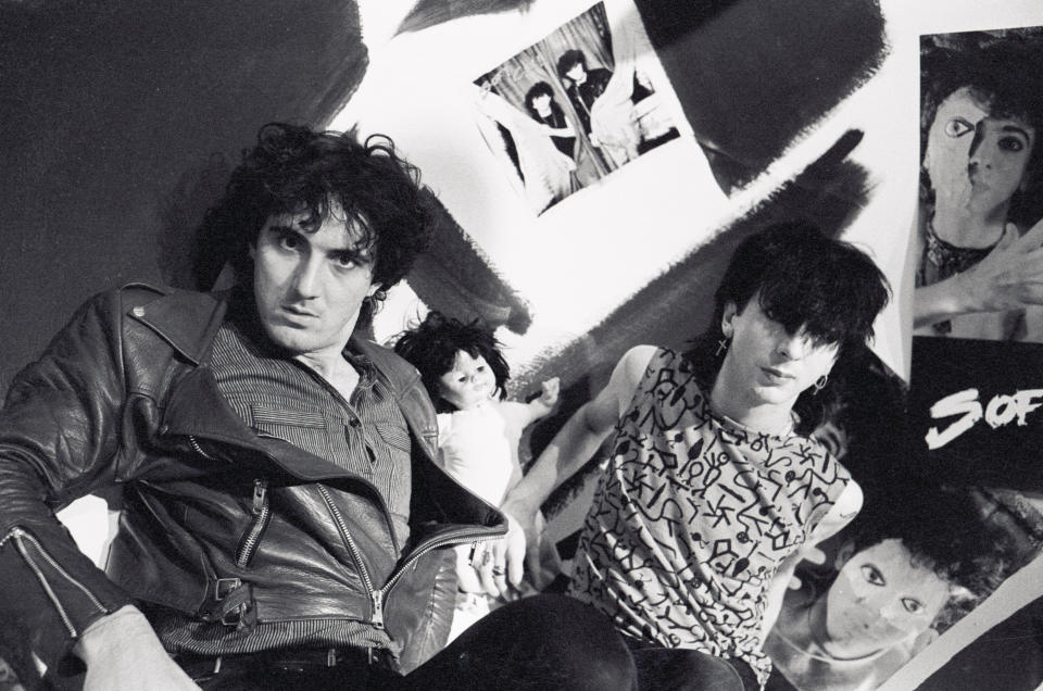 Soft Cell's David Bal  and Marc Almond in 1983. (Photo: Steve Rapport/Getty Images)