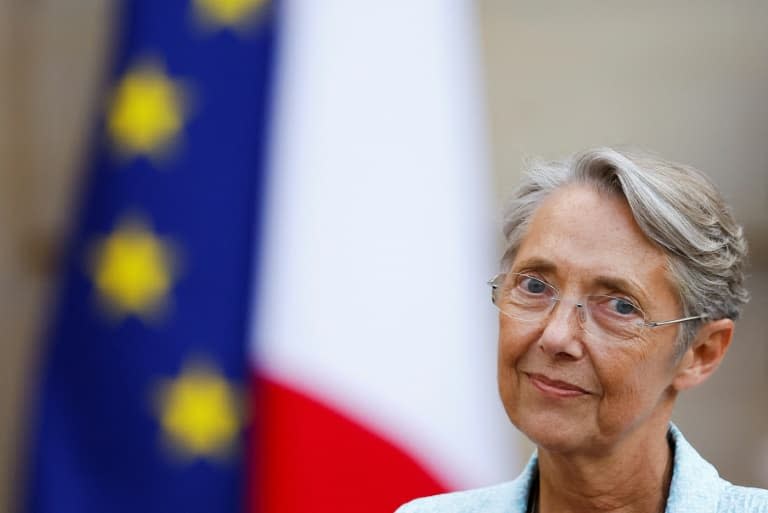 La Première ministre Elisabeth Borne à l'hôtel Matignon, le 16 mai 2022 à Paris - CHRISTIAN HARTMANN © 2019 AFP