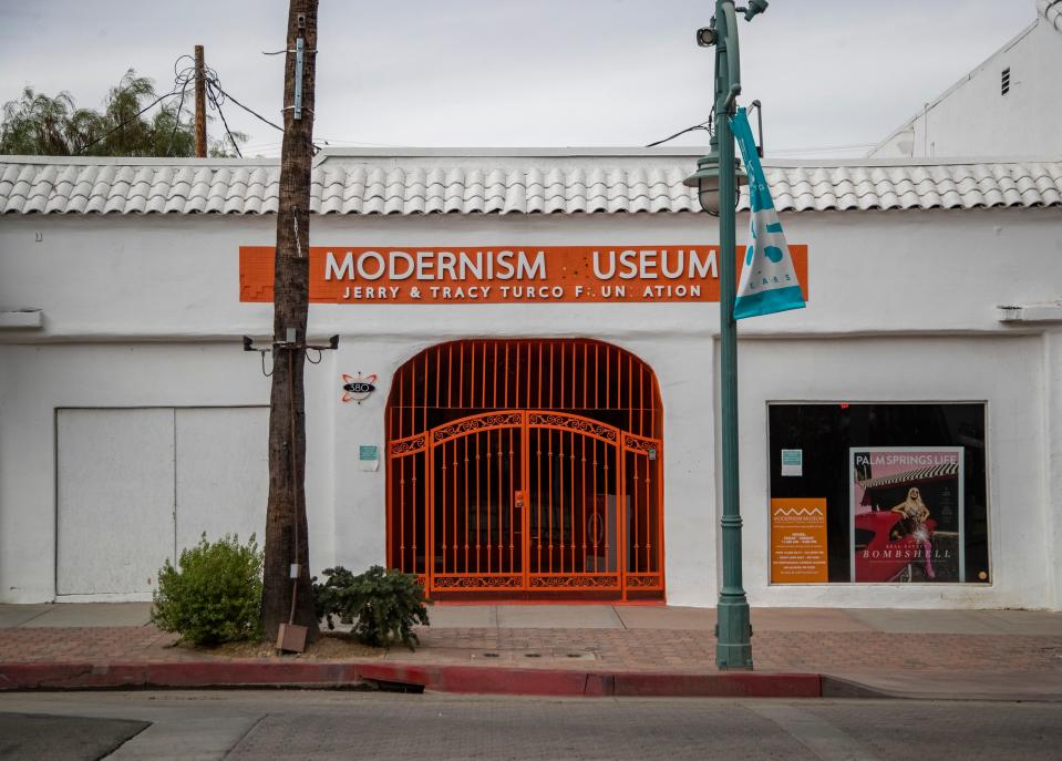 The site of the former Modernism Museum is seen this week in Palm Springs.