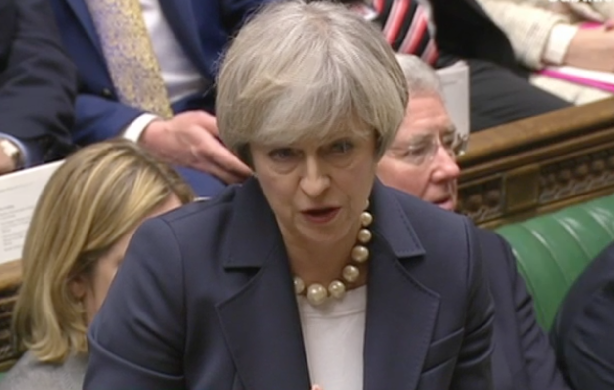 Theresa May, speaking at Prime Minister's Questions: House of Commons