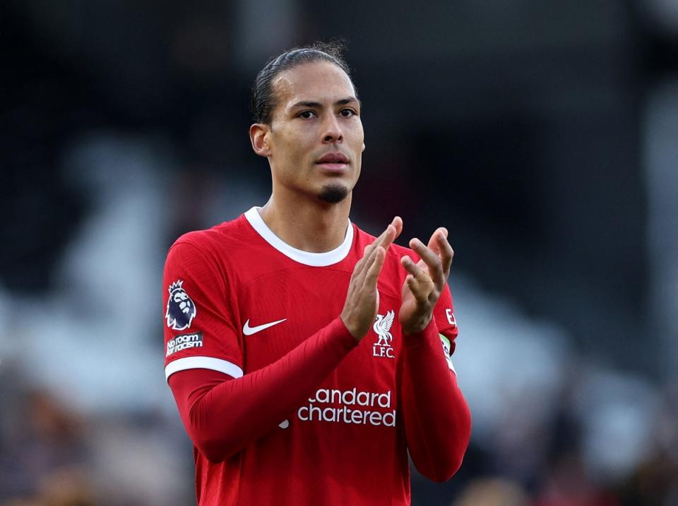 Virgil van Dijk says no progress has been made in talks over a new deal with Liverpool. (Action Images via Reuters)