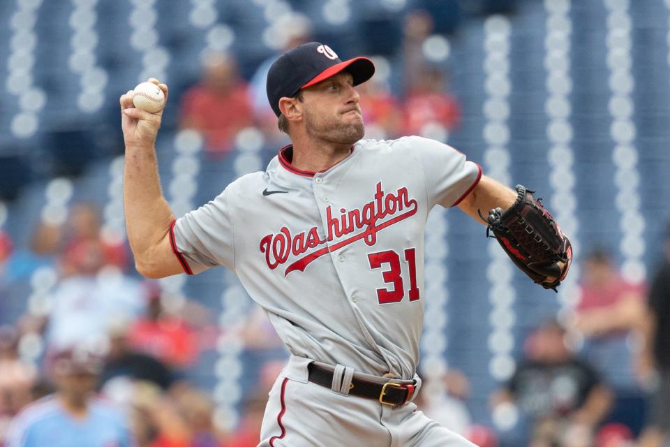 Max Scherzer pitches Thursday against the Phillies.