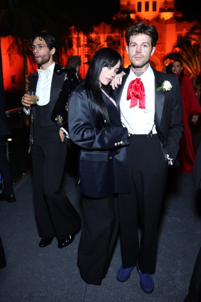 Billie Eilish and Jesse Rutherford attend the 2023 Vanity Fair Oscar Party. WireImage for Vanity Fair