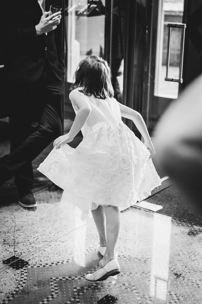 Your kid pulling people onto the dance floor isn’t everyone’s idea of cute. (Photo: Gallery Stock)