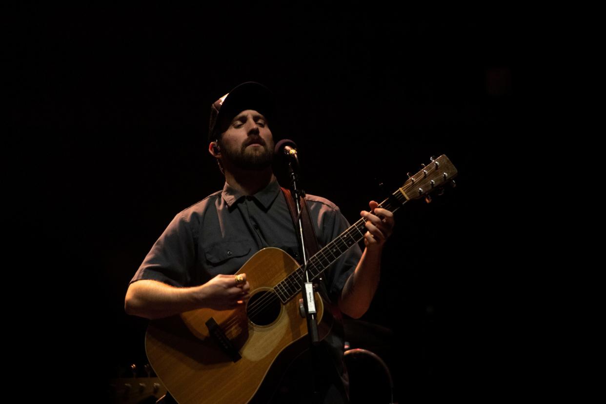 Ruston Kelly performs before Maren Morris at Bridgestone in Nashville , Tenn., Friday, Dec. 2, 2022.