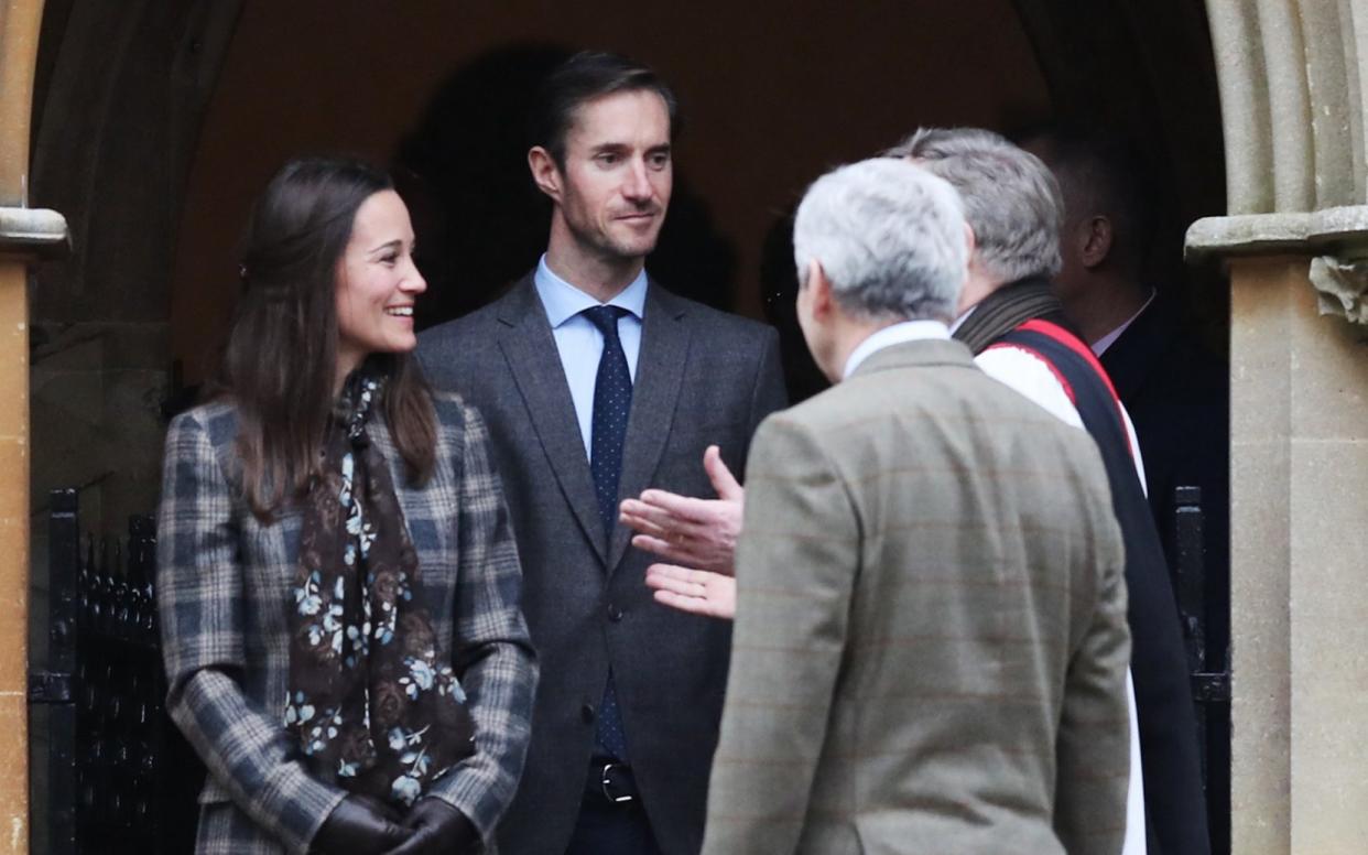 Pippa Middleton leaves St Mark's Church following the Christmas Day service last year  - Getty Images Europe