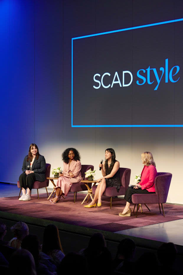 Hannah Harris on an alumni panel during SCADstyle.<p>Photo: Courtesy of SCAD</p>