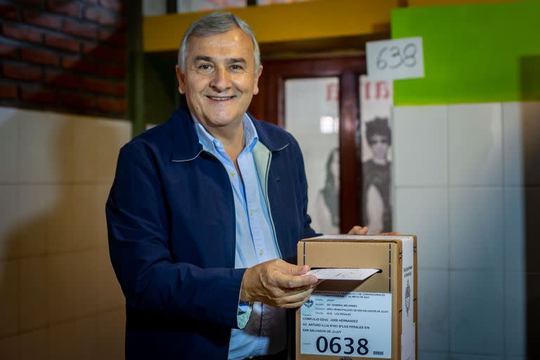 Elecciones en Jujuy. Votacion de Gerardo Morales.