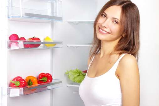 Keep healthy foods at the front of your fridge to maximise your chances of dieting success