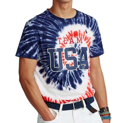 Polo Ralph Lauren’s Team USA tie-dye T-shirt. - Credit: Courtesy of Macy's