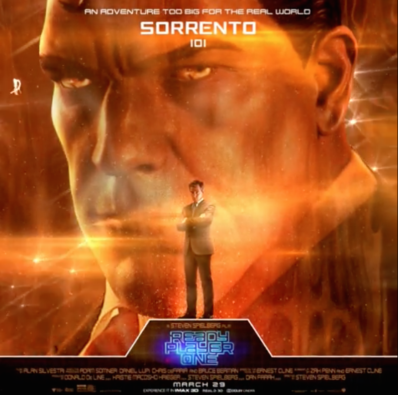 <p>Sorrento doesn’t have a specific online Avatar, he works for the IOI (Innovative Online Industries), a corporation who wants to monetise the game. He’s the film’s primary antagonist. </p>