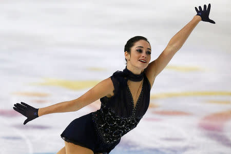 Figure Ice Skating - ISU Grand Prix of Figure Skating Internationaux de France - Pole Sud Ice Rink, Grenoble, France - November 17, 2017 Kaetlyn Osmond of Canada performs during the Ladies Short Program REUTERS/Robert Pratta