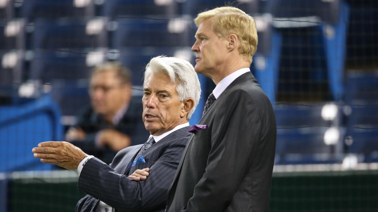 Longtime Toronto Blue Jays broadcaster Buck Martinez is not happy about losing his regular running mate in the booth. (Getty Images)