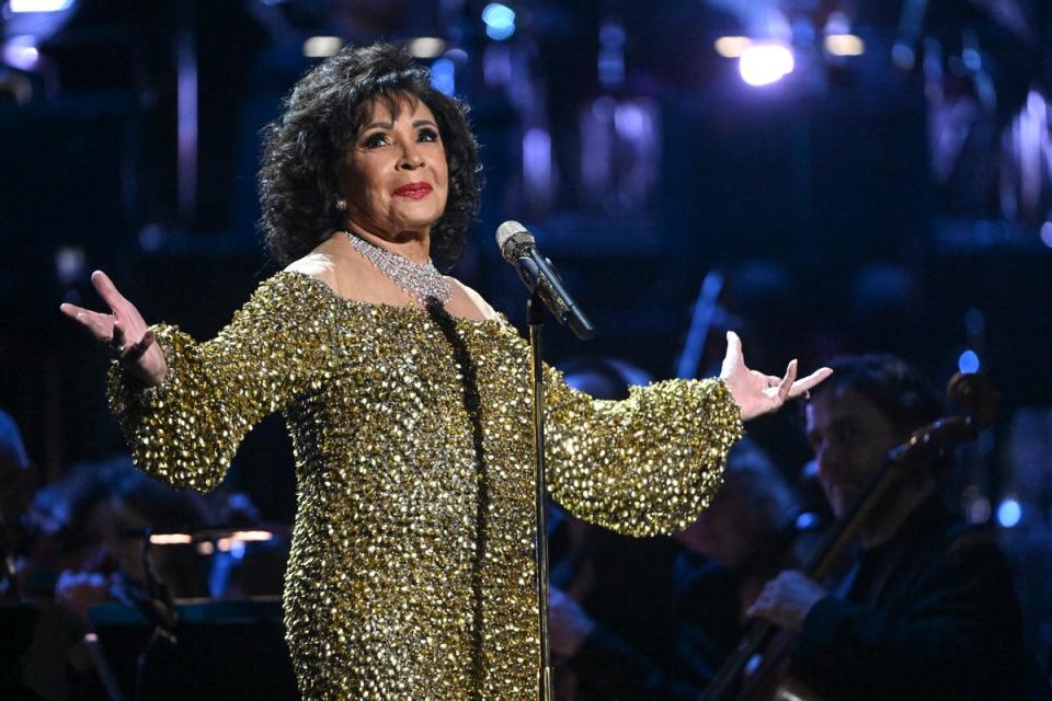 It was late in her career that audiences discovered the 87-year-old Shirley Bassey has a “soft voice” that she never uses (Getty Images for EON Productions)