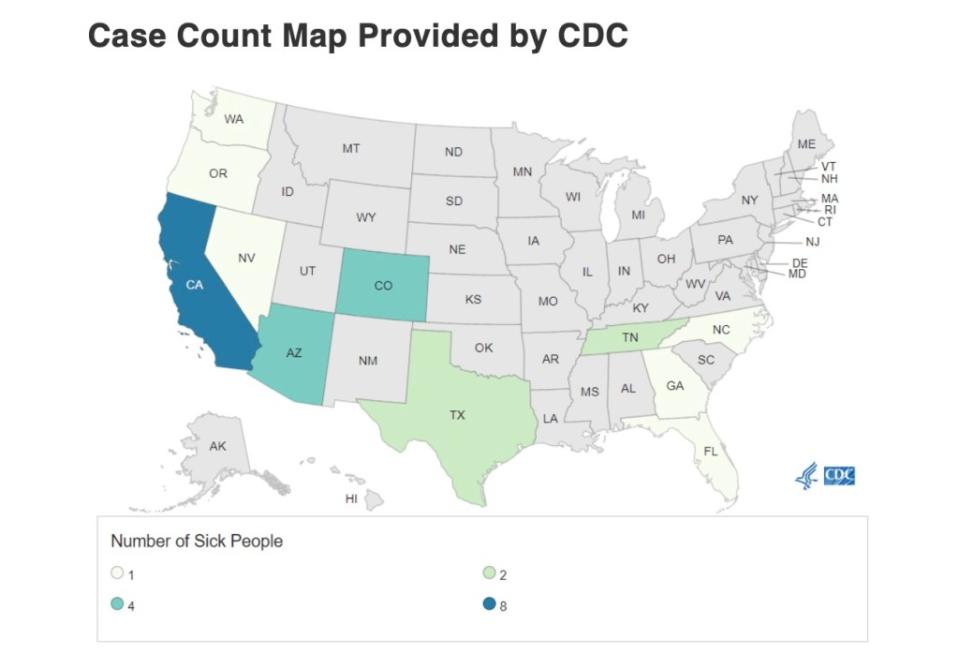 The Rizo-Lopez recall has resulted in 26 illnesses, including two deaths and 23 hospitalizations as of Feb. 22, the Food and Drug Administration reported. CDC