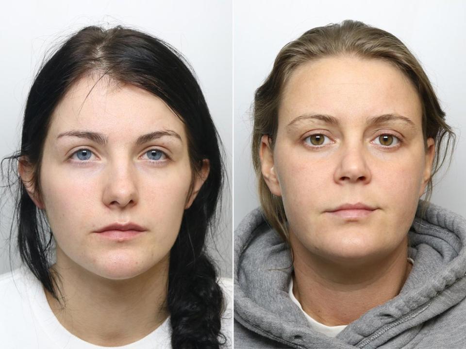 Frankie Smith, left, and Savannah Brockhill (West Yorkshire Police/PA)