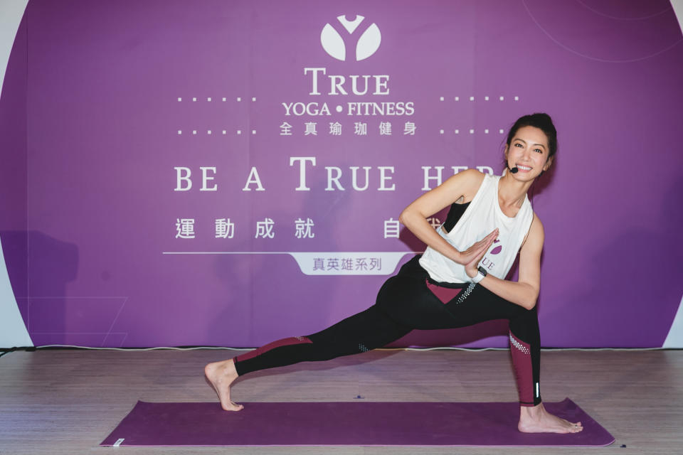 林韋君。（圖／TRUE YOGA FITNESS全真瑜伽健身提供）